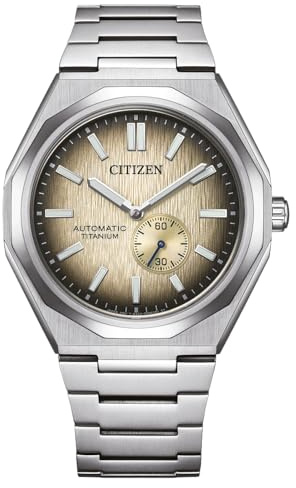 Citizen Herren Analog Automatik Armbanduhr Super Titanium Zenshin 60