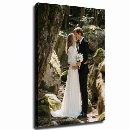 Canvas Prints With Your Photos : Personalized Custom Canvas Prints, Digitally Printed Photo To Canvas Ideal For Home Decor Gifts Keepsakes (12 Lx16 W, Framed)