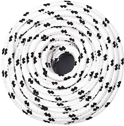 Corde de bondage - Corde à linge tressée - Blanc - 10 mm x 25 m - Polyester - Pour jardin, bricolage, décoration, groupage et camping