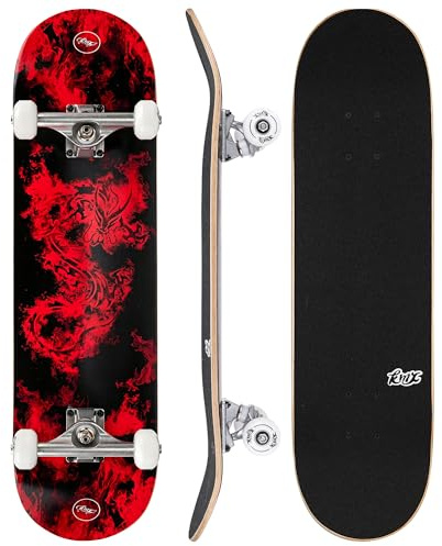 KMX Skateboard Complet Débutant à Graphismes Cool + Outil de Skate