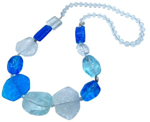 Antica Murrina Venetiansk Murano Glass VP 51 halsband, Glas, persienner