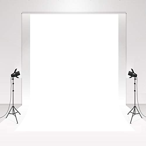 Kate Photography Hintergrund Chroma Key Weiß 1,5x2,2m/5x7ft Magazinaufnahme Collapsible Background Fotostudio Hochzeit Photograpic Background Hautfreundlich für Neugeborene