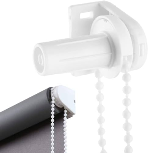 OKBY Roller Blind Fitting Repair Kit, 17mm Curtain Shade Clutch Bracket Side Pulley Chain Blind Fittings Clutch Replacement Rollers Window Treatments