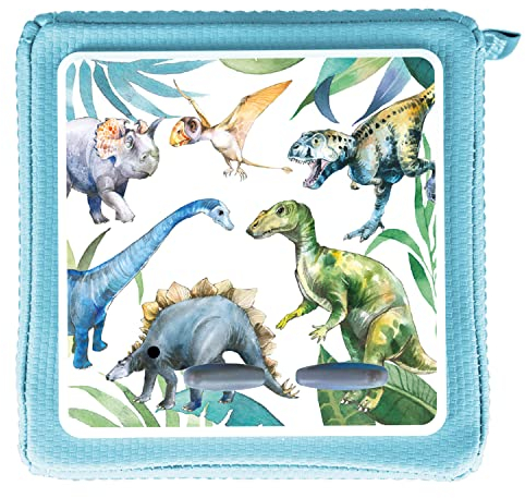 MeinBaby123® Schutzfolie kompatibel mit Toniebox | Schutzcover selbstklebend | Premium Qualität | Aufkleber passgenau I Folie Sticker I Toniebox Zubehör (Dinosaurier im Dschungel)