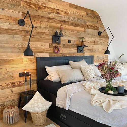 MyTimber® Wandverkleidung aus Altholz | Holzverkleidung Wand aus echtem Holz | Ideales Deko Wandpaneel