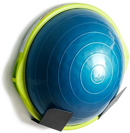Fitness Unterstützung Kompatibel Mit Bosu Ball Wandhalterung Home Gym Balance Training Workout Pilates Zubehör (Schwarz, 1 Stück)