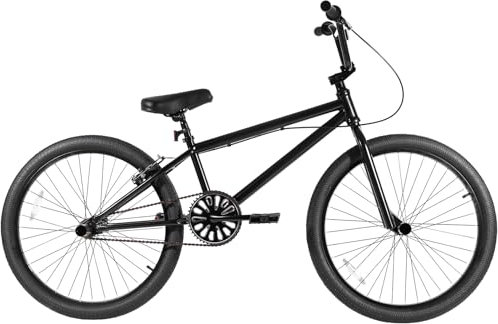 VEVOR BMX Fahrrad Freestyle BMX Bike 61 cm Rad mit 4 Pegs Fahrräder für Anfänger & Fortgeschrittene, 120 kg belastbare BMX-Fahrräder Rahmen aus Hi-Ten-Stahl für Teenager Erwachsene Männer Frauen