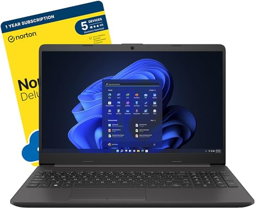 MESH Computers HP 255 G9 15.6-inch Laptop (AMD Ryzen 7 5825U, 64 GB RAM, 2 TB SSD, Windows 11 Pro) includes FREE Norton 360 Deluxe Anti Virus