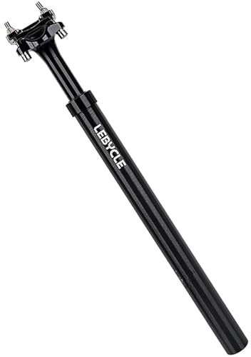 Zqingqing Sadelstavar MTB Bike Aluminium legering 400 mm stötdämpare sadelstolpe justerbar fjädring sadelstolpe resa 50 mm sadelstolpe fjädrad (30,4 mm x 400 mm)