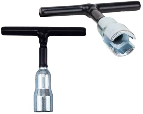 zwxqe Set di 2 chiavi per dadi ad alette con impugnatura a T, in acciaio resistente, strumento di serraggio per bulloni a C, ganci a vite, assemblaggio, lavori meccanici, manutenzione