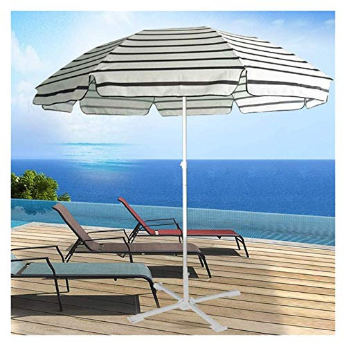 DLAZUM Parasols de Jardin Pliables, parasols de Plage, adaptés aux Restaurants, Cours, plages, pelouses, terrasses, Jardins et piscines, Protection UV, avec Base de Parasol,GR?-A