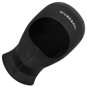 ALCXAZS Quick Drying Snorkeling Wetsuit Hood for Adults CR 3mm Neoprene Swim Hat with Neck Warmer UV Protections and Provides Full Protections Scratching and Warm