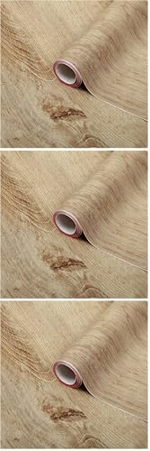 d-c-fix Vinilo Adhesivo Muebles Roble Ribbeck Oak Efecto Madera Autoadhesivo Impermeable Decorativo para Cocina, Armario, Puerta, Mesa Papel Pintado forrar Rollo láminas 45 cm x 2 m (Paquete de 3)
