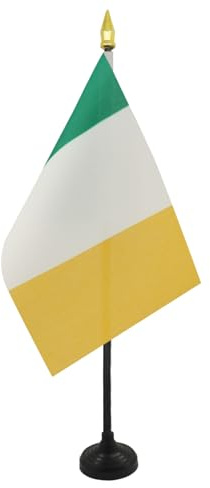 AZ FLAG Bordsflagga Irland 15x10 cm Irländsk 100D Polyester Plastfot