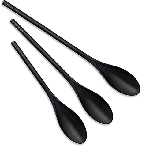 Rada Cutlery 3-Piece Mixing Spoons Set (B311), BPA-Free Non-Scratch, Small 9.88ʺ, Medium 11.75ʺ, Large 13.75ʺ