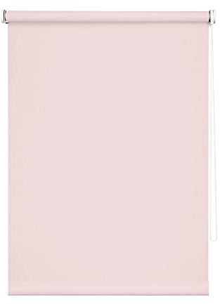 The Secret Home - Estor Enrollable - Diseño Translúcido - Largo. 100 cm x Alto. 195 cm - Color Rosa - Persiana de Tela - Decoración Textil para Ventanas