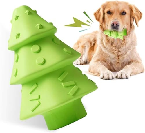 Lairle Weihnachten Hundespielzeug,Hund Kauspielzeug für Aggressive Kauer,Unverwüstliche robuste quietschende Hundespielzeug,Hund Kauspielzeug für kleine mittlere große Rasse