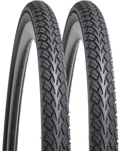 YUNSCM Lot de 2 pneus de vélo de route 700 x 38C 40-622 ultra durables pour vélo de route, rue, vélo hybride 700 x 38C 28 x 1,50, blanc/noir (Y-1480)