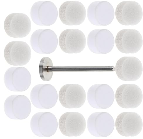 HAMPPLIES Set Punte per Trapano Unghie con Dischi Abrasivi e Spugne per Nail Art, Tampone Lucidante 10mm, Lima per Manicure Professionale, Accessori per Modellatura e Levigatura Unghie, Uso