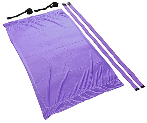 Aramox Hamac de Yoga en Coton et Polyester, Balançoire Aérienne, Sangle Réglable et Ancrage de Porte, Entraîneur Extensible Pliable Portable pour Salle de Gym à Domicile, Salle de Yoga pour Adultes