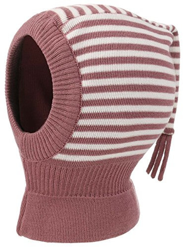 maximo Twotone Stripes Schlupfmütze Mütze Kindermütze Strickmütze Wintermütze Streifenmütze Wintermütze Kindermütze (53 cm - rosa)
