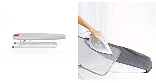 Rayen 6132.10 Jeannette à Repasser - spécial Vapeur - Pliable & 6317 Pattemouille Transparente - 70 x 35 cm - pour Linge délicat