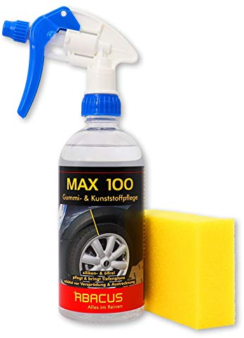ABACUS® 500 ml Max 100 - Gummi- & Kunststoffpflege mit Schwamm (7578)