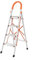 TREPPE Leiter aus Aluminium, faltbar, 4 Stufen, Haushalts