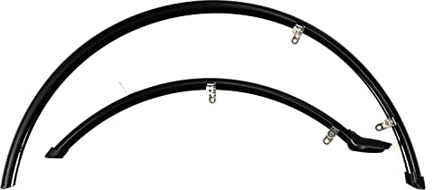 28 Zoll SKS Schutzblech Set Fahrrad Trekking Spritzschutz 46mm breit VR HR Black