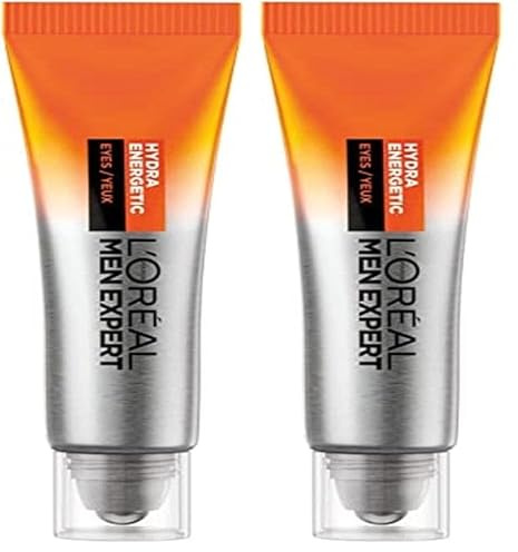 L'oreal Men Expert Hydra Energetic Roll On Anti Cernes - 10 ml (Packung mit 2)
