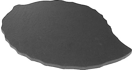 MAGICLULU Parrilla De Roca Plato Para Servir Bistec Fuente De Pizarra Plato De Pastel Platos Llanos De Porcelana Bandeja Redonda Bandeja Plato De Comida Plato De Queso Bife Black