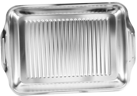 VICASKY Plat à Rôtir Pour Cuisson De Poisson Plateau Métal Pour Cuisinière à Induction Plat De Service Pour Petits Homards