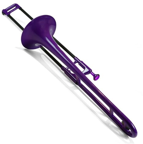 Trombón De Metal Trombón Profesional De Plástico Colorido Tenor En Si Bemol Apto Para Principiantes Y Adultos(Purple)