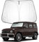 BIXUAN W464 Parasol Compatible con Mercedes Benz Clase G W463 W464 2018-2023 2024 Parabrisas para el Coche Cubierta del Parabrisas Delantero Bloqueado Protección UV