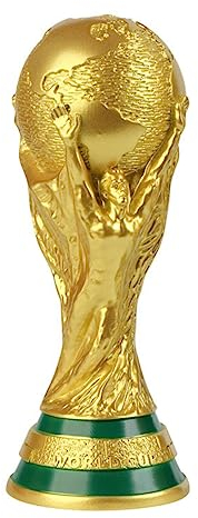Yiwoop Weltmeisterschafts-Trophäe, Nachbildung, Kunstharz, Sammlerstücke, Sport-Fan-Trophäen, Gold, Schlafzimmer, Büro, Schreibtisch-Dekoration, 26,7 cm