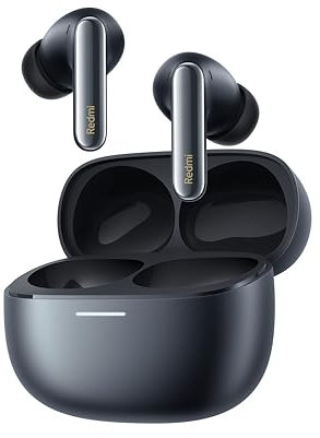 Xiaomi Redmi Buds 6 Pro - Auriculares inalámbricos, cancelación de Ruido, Ligeros, hasta 36 Horas de autonomía, Bluetooth 5.3, Negro(Versión ES)