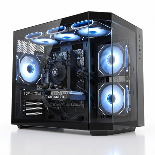 ionz Gaming PC - AMD Ryzen 5 5500, Nvidia RTX 3050, 16GB RAM, 1TB NVMe SSD, Windows 11, 500W 80+ PSU, WiFi, (Apex, Black)