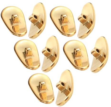 VALICLUD 10pièces Coussinets De Nez Pour Lunettes Plaquettes De Nez Céramique Accessoires Pour Lunettes Anti-dérapant Pour Kit De Rechange