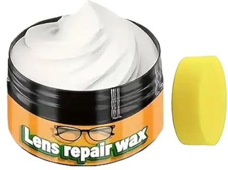 Scratch Repair Solution, Lens Restoration Cleaner, 35ml Portable Screen Polish, Nano Compound Optical Wax, Glass Care with Anti Fog, Lens Scratch Fix for Sunglass Camera Screen Travel Vehicle Use