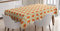 ABAKUHAUS Jahrgang Tischdecke, 70er Boho Geometric, Inn und Outdoor Bereich geeignet Waschbar Druck Klare Farben Kein Verblassen, 140 x 170 cm, Orange Creme