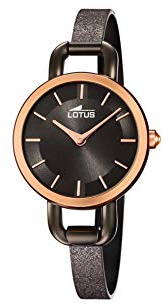 Lotus Bliss 18748/1 Damenarmbanduhr Edelstahl schwarz, 28 mm