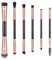 Docolor Lidschatten Pinselset 6pcs doppelseitiges Augen Make Up Pinsel Augenpinsel Set für Lidschatten,Augenbraue,Eyeliner,Blending