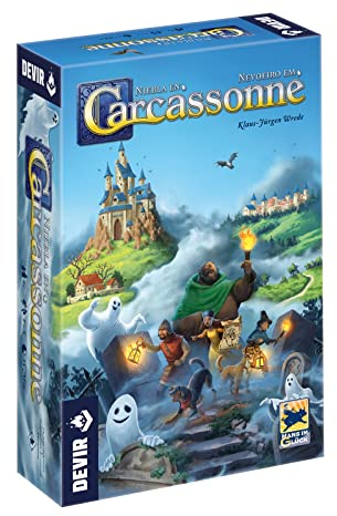 Devir - Carcassone: Nebel Erweiterung in Carcassonne, Brettspiel, Strategie-Brettspiel, Brettspiel 8 Jahre (BGCARNIEPS)