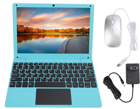 Computer Portatile da 10,1 Pollici, Computer Portatile Netbook con Processore Quad Core, Ricarica di Tipo C Fotocamera Incorporata Porta USB Wireless Fidelity per 12.0 (Spina UE