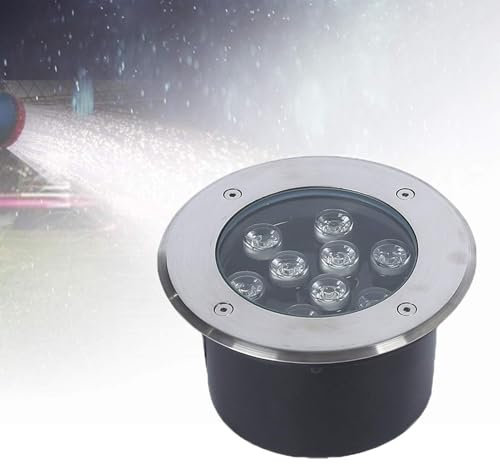 LED Beam Spotlight Outdoor Landscape Lights - Floor Light, Outdoor Recessed Spotlights, AC85-265V Outdoor Ground Floodlights(White Light,15W)