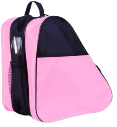 perfk Borsa Pattini Rotelle Bambina in Tessuto Oxford, Borsa per Il Trasporto Di Scarpe Da Pattinaggio Con Maniglia E Tracolla Regolabile, Un Design a Tre Strati