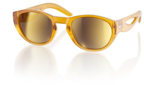 ARENA NINFA Occhiali da Sole Lifestyle, Montatura Flessibile e Leggera, Lente Antiurto e Protezione UV, Rivestimento Antiriflesso Idrofobico e Antistatico, Classe Ottica 3, Made in Italy - Amber