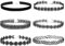 Soleebee Choker Halsketten Set Mode Velvet Halskette Gummi Stretch Samt Halsband Tattoo Spitze Kette Schmuck-Sets Damen Halskette Schmuck für Frauen Mädchen (6 Stück)
