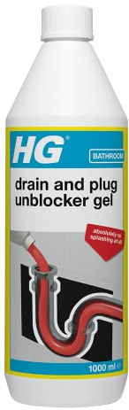 HG Drain & Plug Unblocker Gel – Effective Sink, Toilet & Pipe Cleaner for Tough Clogs - 1L