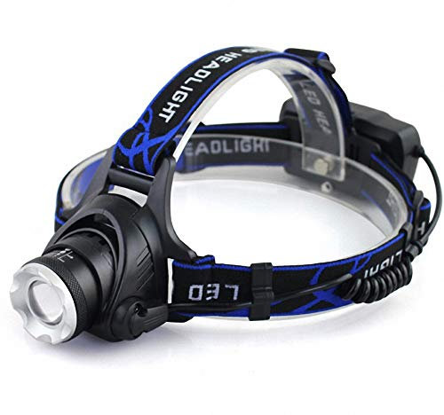 LED-pannlampa USB-laddningsbar pannlampa ljus 1 000 lumen justerbar strålkastare lätt vattentät hjälmlampa lämplig för fiske löpning vandring camping